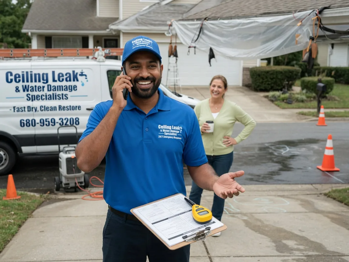 Ceiling Leak Cleanup Oakdale, IL FAQs
